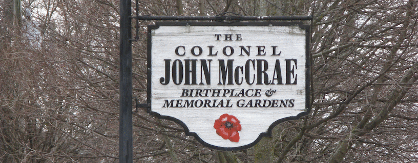 McCrae House is the birthplace of John McCrae the soldier that authored the poem In Flanders Fields.