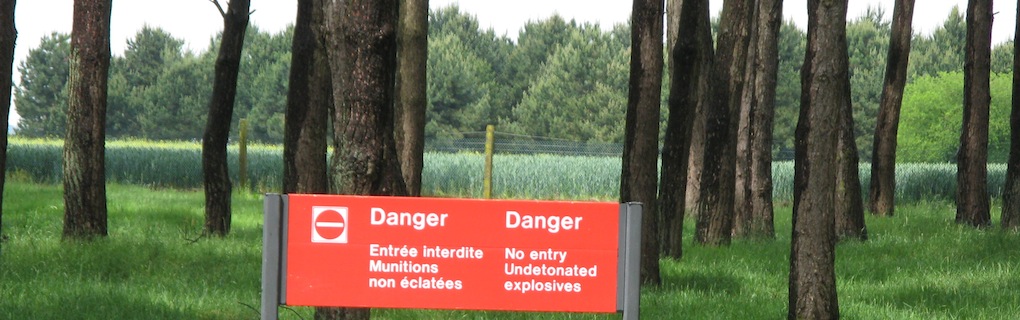 Unexploded munitions are still a problem at the site of the Vimy Memorial.